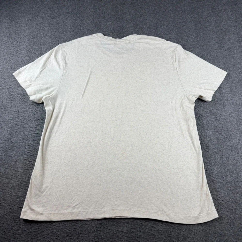 Banana Republic T-Shirt Men's Large Cream Touch Performance Cotton Short Sleeve